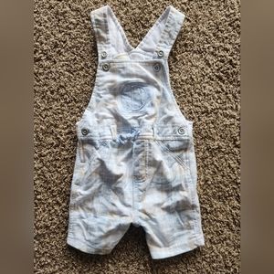 Blue elephant overalls, size 6-12m